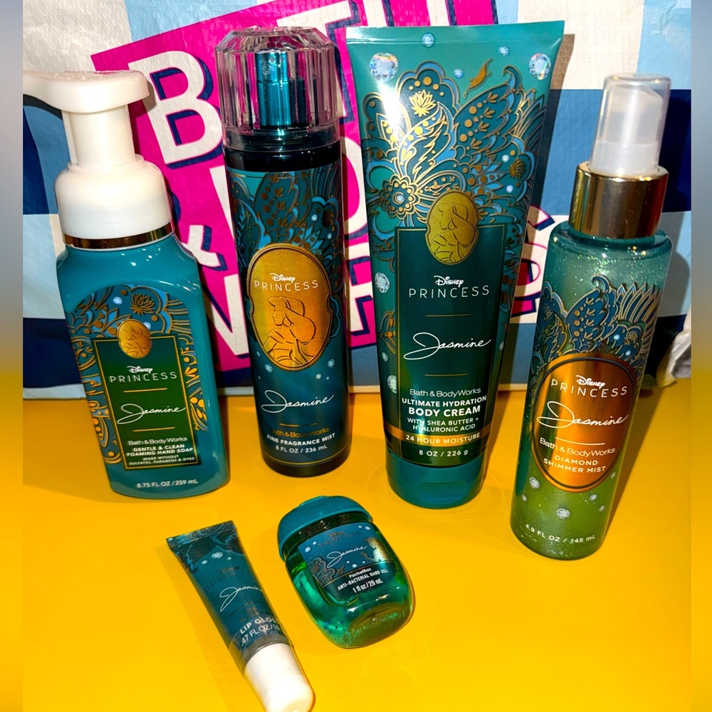 Bath & Body Works X DISNEY PRINCESS Jasmine 6PC Collection Bundle. New